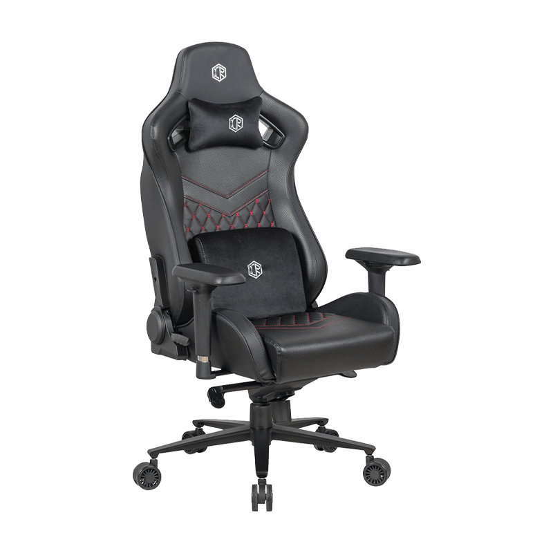 RXGAMER RX-2112 Obrotowy fotel do gier komputerowych z podłokietnikiem 2D i skórą PU