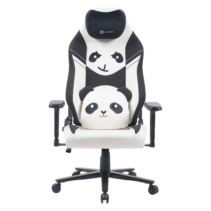 RXGAMER RX-2182 panda Modny fotel gamingowy, ergonomiczny fotel do gier komputerowych