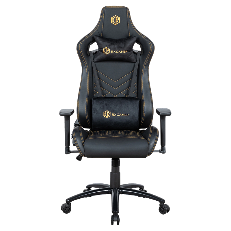 RXGAMER RX-2047 Czarny matowy wielofunkcyjny fotel do gier z podłokietnikami 3D